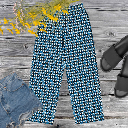 Icelandic Puffins All-over print unisex wide-leg pants