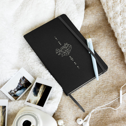 Hardcover notebook with stylish design inspired by Iceland Winter Weather